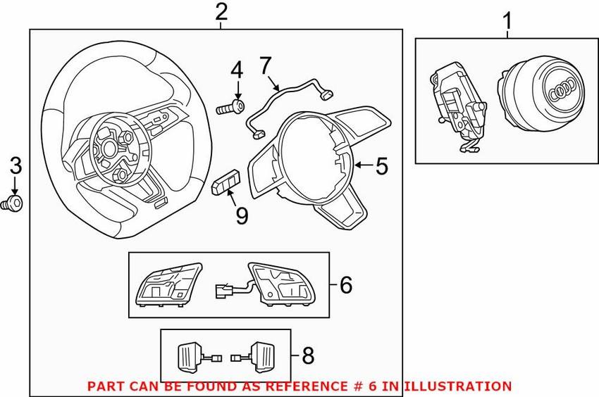 Audi Combination Switch 81A951523XHA